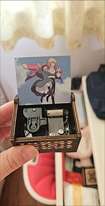 Japanese Anime Music Box, Castle Music Box, Wood Music Box, Handmade Music Box, Vintage Music Bo,x, Couples Gift, Statement Gift for Her - Etsy