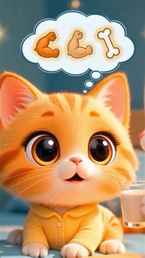 Bedtime Milk Routine with Bunny and Cat | Healthy Night Habit for Kids | kids story