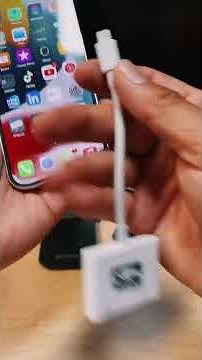 Display anything from your iPhone to your TV or Monitor 😁 #iphone #tips #tech #hdmi