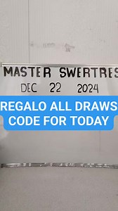 CODE FOR TODAY ALL DRAWS | JOHN VINES