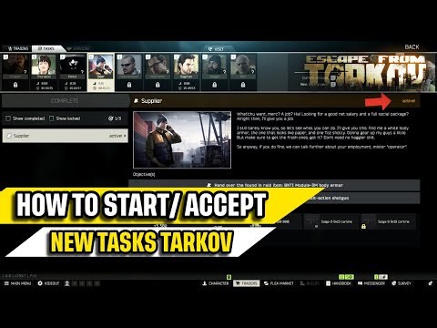 How to Start/Accept New Tasks in Escape From Tarkov Quick Guide