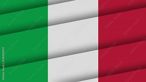 Italy flag waving animation unique glasslike 4K waving flag animation of the italian flag great for celebrating events and celebrations of italy Stock Video