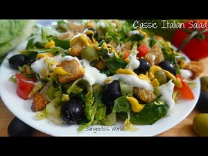 Classic Italian Salad Recipe • #ItalianSaladRecipe • Sangeeta's World