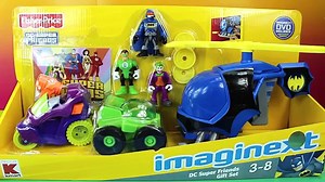 Imaginext Batman Batcopter Joker Green Lantern DC Super Friends Gift set and Robin Plane