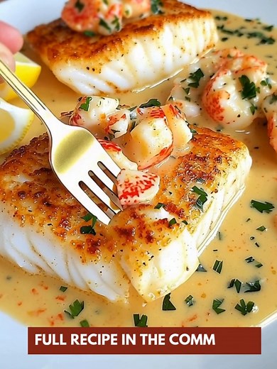 20K views · 183 reactions | Restaurant vibes at home — an elegant dinner winner!  Ingredients : 3 cod fillets (6 oz each) 1 tbsp olive oil 1 tbsp butter Salt & black pepper to taste | Tasty Home Recipes | Facebook