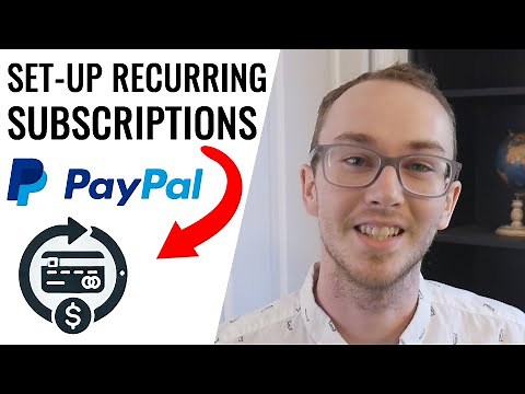 How To Set Up Recurring Payments & Subscription Plans on PayPal