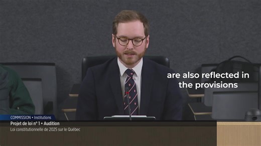 At the National Assembly last week, Jérémy Boulanger-Bonnelly of CBA-Québec warned that the province's new proposed constitution would weaken protections for fundamental rights. Read the full submission (in French): https://bit.ly/4pVmWj9 | The Canadian Bar Association / L'Association du Barreau canadien