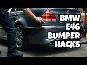 2 ways to REPLACE a BMW E46 rear Bumper like a PRO