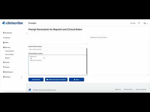 CliniScribe Tutorial: Create Custom Prompts for Clinical Notes & Reports