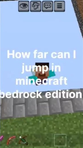 How far can I jump in minecraft bedrock edition