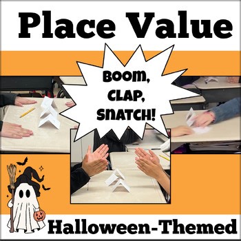 Halloween Math Place Value Game for 4th & 5th Grade – Boom, Clap, Snatch!