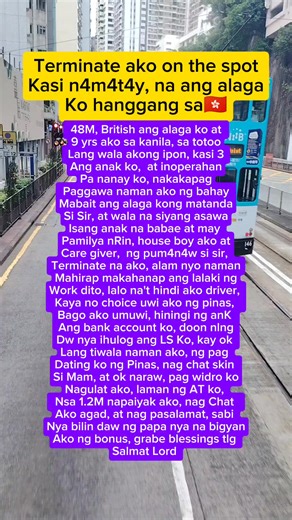 Na Terminate pero bless #truestory #story #followersreels #ofwreels #followerseveryone #OFWHK #truestories #confession #followers #OFW | Ate Maria OFW Confession