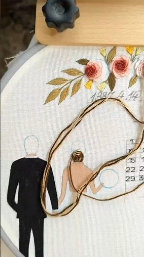 Bride Hair Embroidery Using Spider Web Rose 🌹 | Tum Hi Ho | Hand Embroidery Tutorial