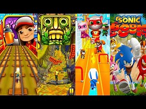 Endless Runner Games Compared: Subway Surfers, Temple Run, Talking Tom, & Sonic Boom (2025 Gameplay)
