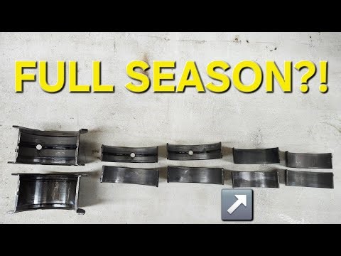 Sprint Car Engine Bearings After One Season.