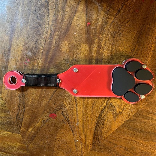 RAISED Paw Print Paddle! Custom Spanking Paddle -glow-choose Colors! - Etsy Canada