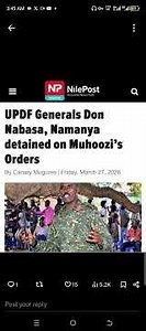 Former SFC and Military Police commander Gen Don Nabaasa Arrested by CDF Muhoozi