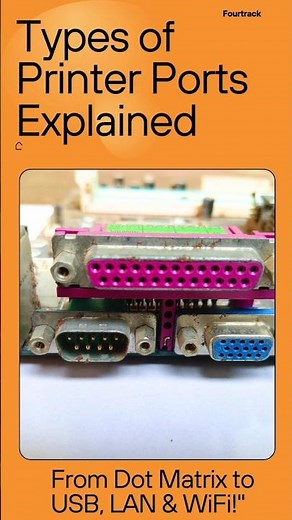 "Types of Printer Ports Explained | From Dot Matrix to USB, LAN & WiFi!"