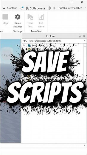 Roblox Studio: How to Save Scripts Fast #roblox #scripting #tutorial