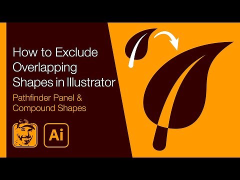 How to Exclude Overlapping Shapes in Illustrator (Pathfinder Panel & Compound Shapes)