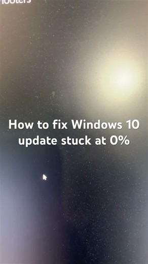 How to fix Windows 10 update stuck at 0%
