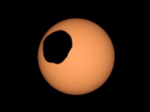 NASA's Perseverance rover captures Martian moon Phobos transit the sun - Real-time view!