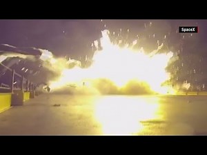 See SpaceX rocket crash landing