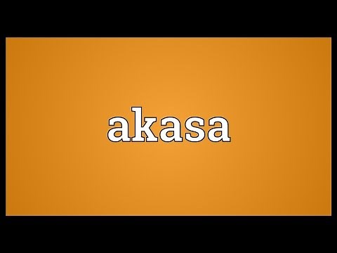 Akasa Meaning