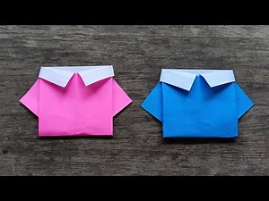 Cara Membuat Origami Baju Mudah dan Simple | Easy Paper Clothes