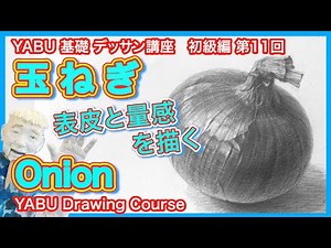 [Beginner Pencil Drawing 11: Drawing an Onion] You can definitely draw it!