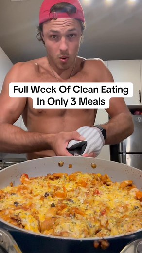 655K views · 6.8K reactions | Here’s a full week of clean eating in only 3 meals Comment “101” for info on my full recipe book for 25% off ✅ | Apexmandan | Facebook