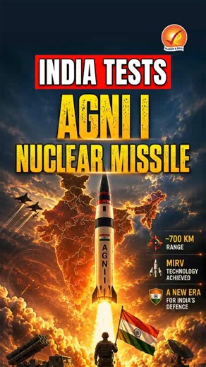 India Tests Agni-I Nuclear Missile After MIRV Breakthrough