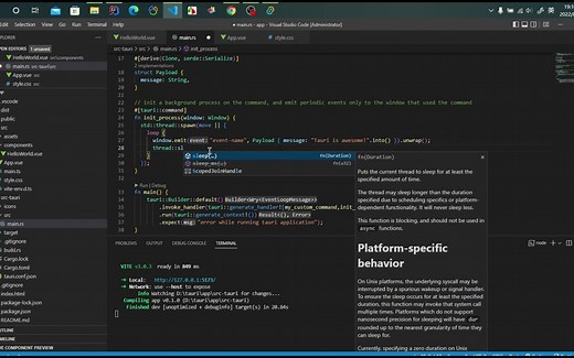05.事件系统 | Tauri入门教程