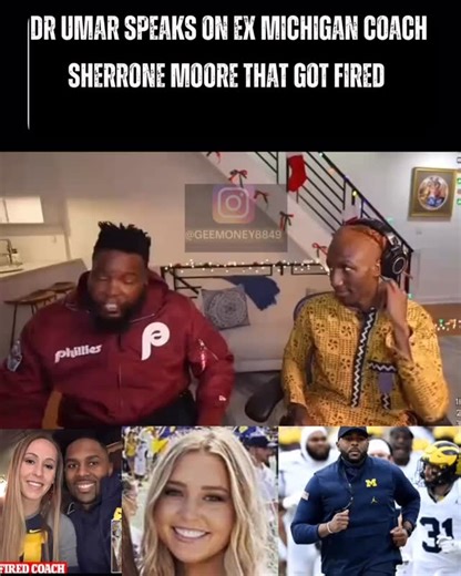 Gee money on Instagram: "#drumar shares his thoughts on #michiganuniversity coach with #raudgeez Former University of Michigan football coach Sherrone Moore has been criminally charged following allegations involving a woman he previously had a personal relationship with, who was later identified in reports as a university staff member. According to prosecutors, the relationship ended, but Moore allegedly continued contacting the woman despite her wishes, which authorities say escalated into rep