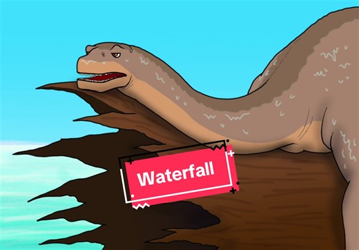 Littlefoot and Chomper: Waterfall | Funny Dinosaur Animation