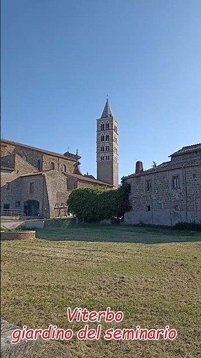 Panorama dal giardino del seminario di Viterbo e la cattedrale #viterbo #short #panorama