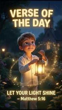 LET YOUR LIGHT SHINE ✨ | Powerful Bible Verse for Kids (Matthew 5:16) #biblestories #verseoftheday