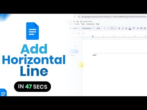 How to Add Horizontal Line on Google Docs [easy]