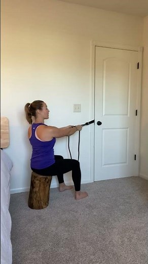 Seated Band Scapular Retraction With Coaching