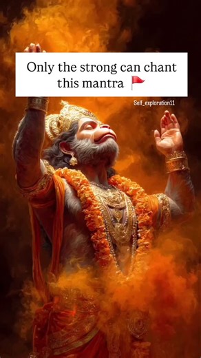 Monicka Rana ( Spiritual Life Coach) 🌸 on Instagram: ""Ramaye Hanumate" This Vedic mantra is life changing, whenever you need any help, Lord Hanuman answer your prayers instantly🌸🚩 . Comment me likh ke jana " Jai Shri Ram" Results share jaruur kre 🌱💕 Aise he aur powerful remedies ke liye mujhe follow karein @self_exploration11 🥰✨️ [This is Monicka, Your tarot reader, healer and a Coach, Dm for personal sessions ] #hanumanremedies #hanumantra"