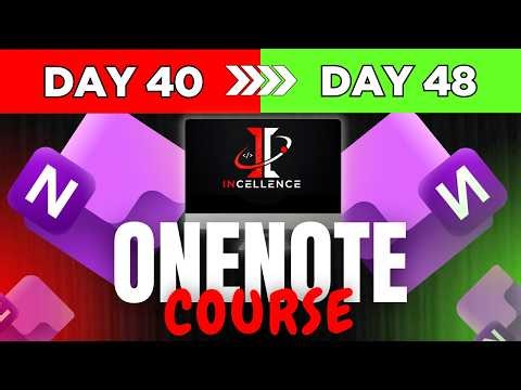 DIT Course | MS OneNote Tutorial For Beginners | Incellence