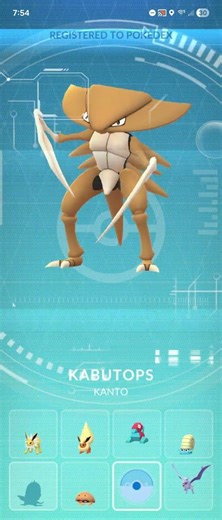 Kabuto → Kabutops (3★) | Pokémon GO #Kabuto #Kabutops #KabutoEvolution #pokemongo