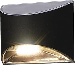 Classy Caps High-Performance Solar Deck and Wall Light DLS900 – Auto On/Off Solar Lights, 4 High Output LED's, Durable Stainless Steel, Includes AA Ni-MH Rechargeable Battery, Ideal for Outdoor