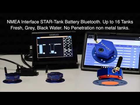 STAR-Tank Bluetooth Battery via NMEA to MFD up to 16 tanks - very affordable