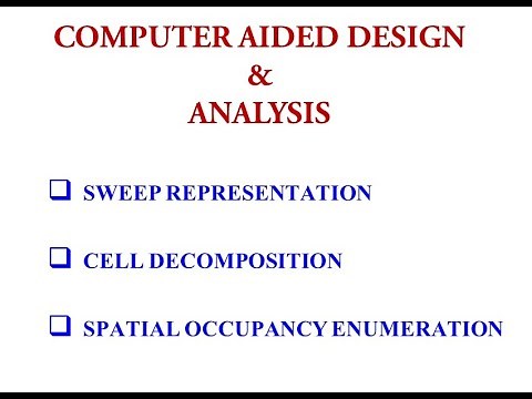Solid Modeling Part 5 (Sweep Representation, Cell Decomposition, Spatial Occupancy Enumeration)