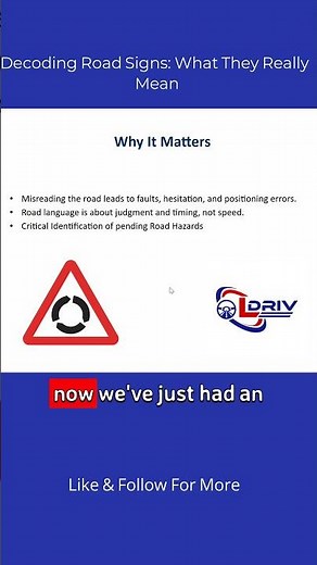 🚦 Understanding Road Signs and Roundabouts 🚗