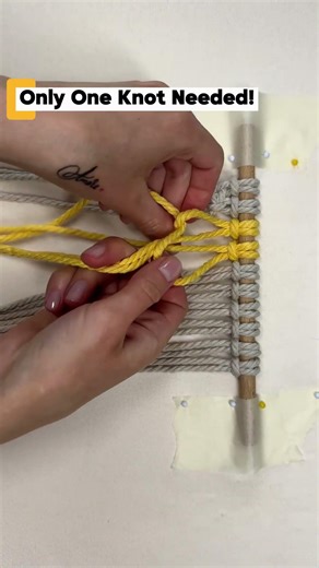 Looks Complicated? It’s Just 1 Knot! | Macrame Coaster