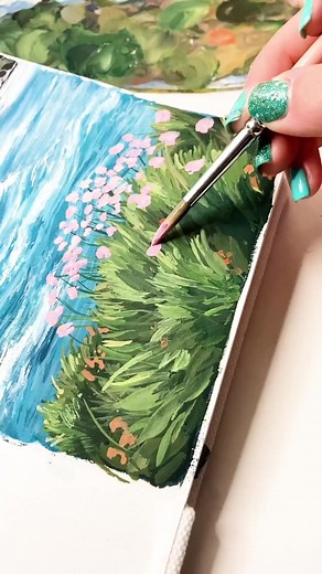 Exploring Gouache Paintings: Sea Landscape Art