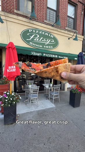 16 reactions | Pizza Napoletana Tomatoes, anchovies, sliced black olives, fresh garlic, extra virgin olive oil & fresh basil. No cheese. #patsys #morrispark #pizzeria #restaurant | Patsy's Pizza Morris Park | Facebook