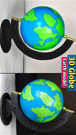 3d earth model school project ideas #shorts #youtubeshorts #project #earth #scienceproject
